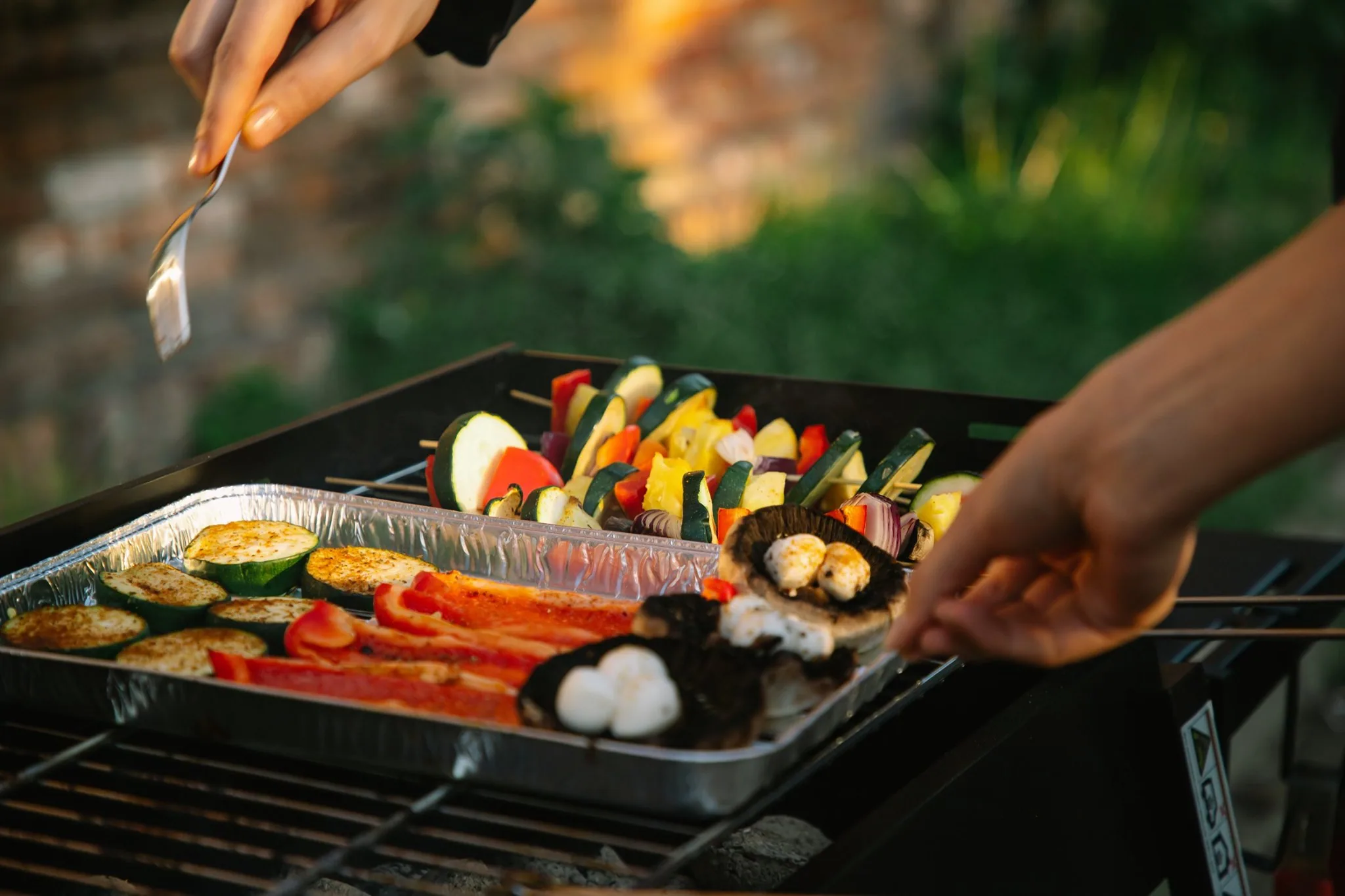 Barbecue during a team gathering